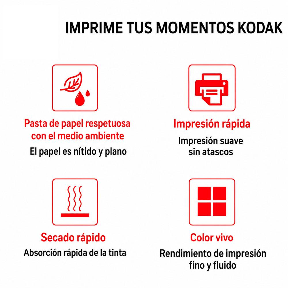 KODAK PAPEL MAGNÉTICO FOTOGRÁFICO 102X152 MM 5 HOJAS INKJET - 6