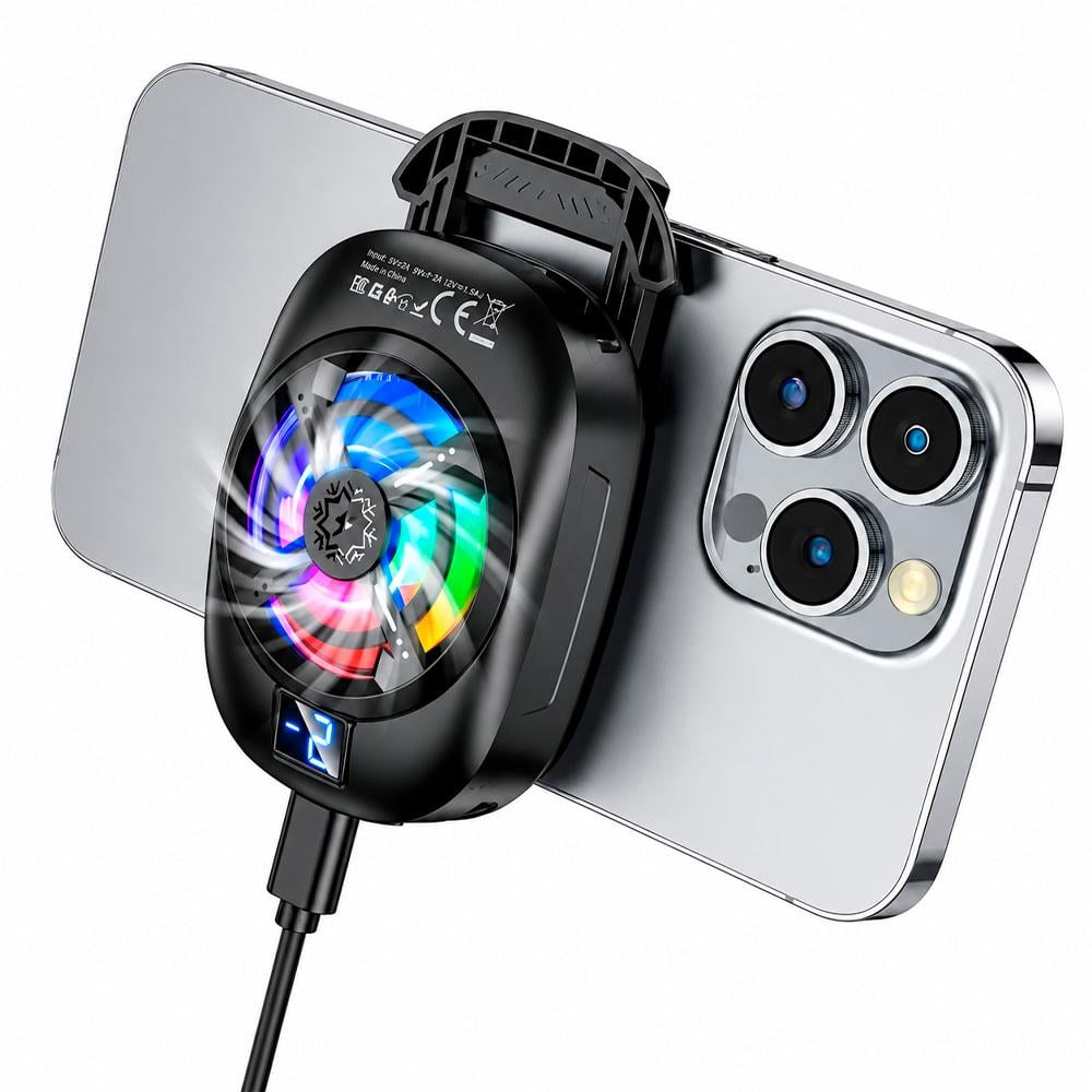 HOCO GM76 COOLER VENTILADOR PARA CELULAR RGB GAMING - 2