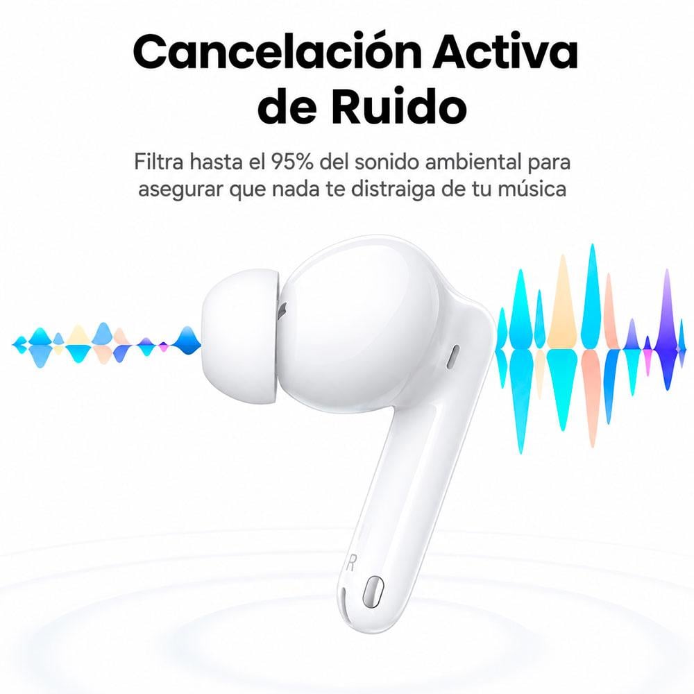 AUDÍFONOS UGREEN WS206 HITUNE T3 PRO BLUETOOTH BLANCO - 5