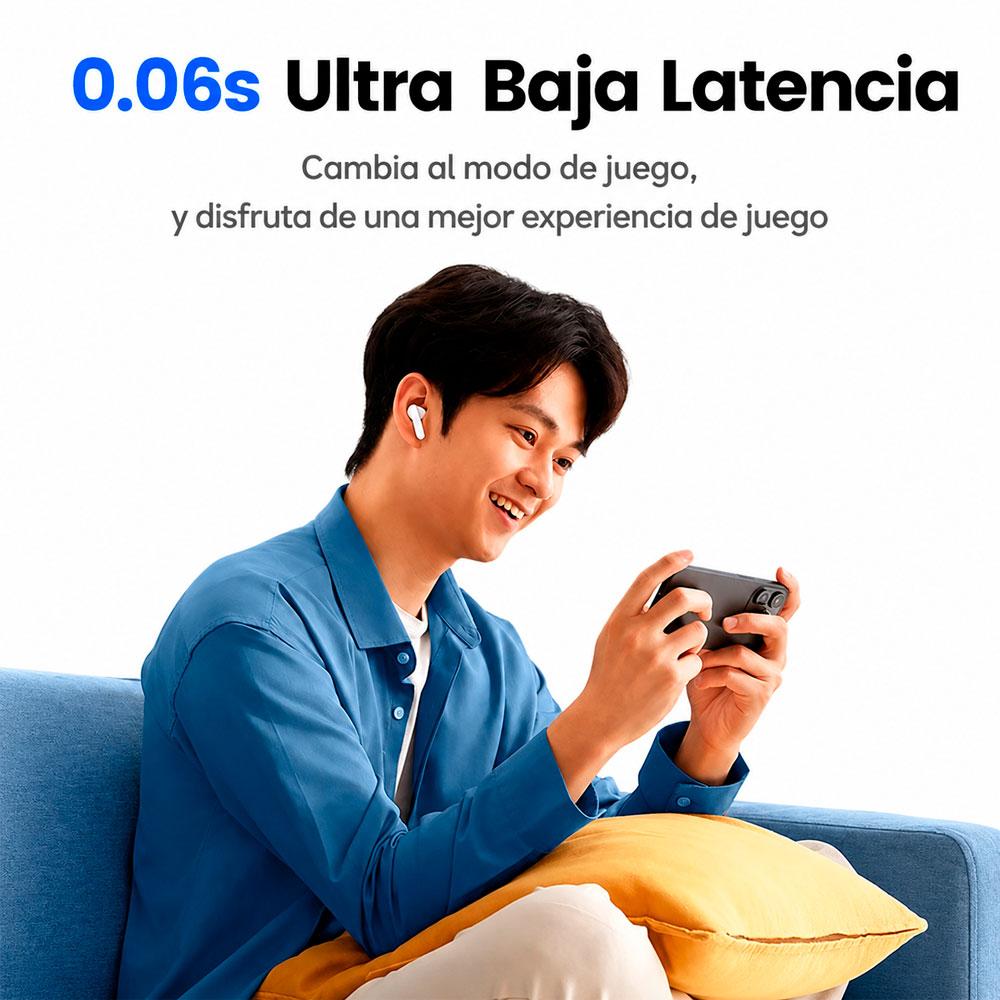 AUDÍFONOS UGREEN WS206 HITUNE T3 PRO BLUETOOTH BLANCO - 6