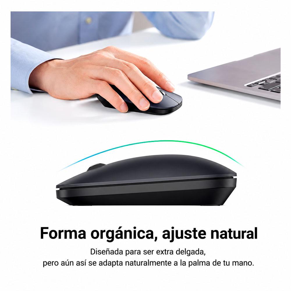 MOUSE INALÁMBRICO UGREEN MU001 NEGRO 2.4GHZ ERGONÓMICO SILENCIOSO - 5