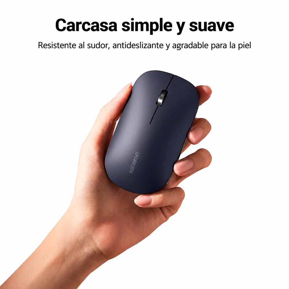 MOUSE INALÁMBRICO UGREEN MU001 NEGRO 2.4GHZ ERGONÓMICO SILENCIOSO - 6