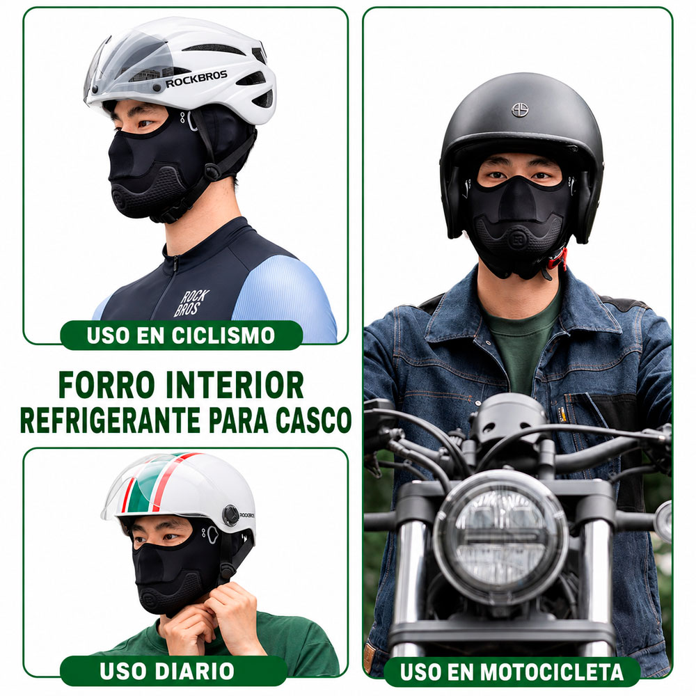 PASAMONTAÑAS ROCKBROS LF70859 PARA CICLISMO MOTO VERANO - 8