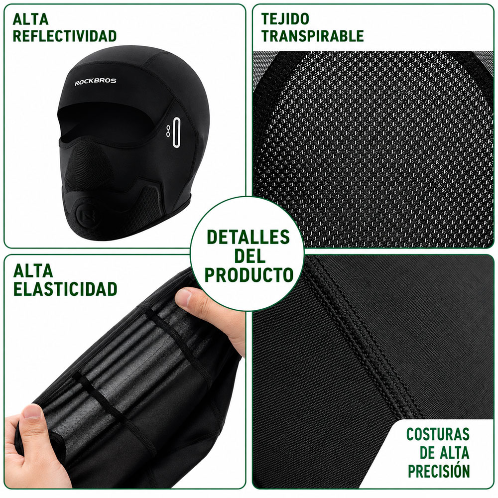 PASAMONTAÑAS ROCKBROS LF70859 PARA CICLISMO MOTO VERANO - 9