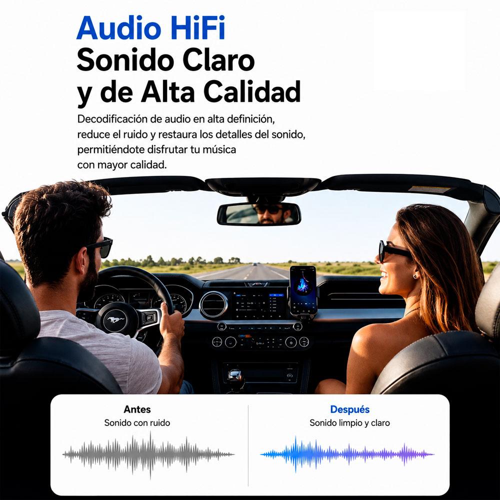 ESSAGER ES-BT17 TRANSMISOR BLUETOOTH 5.4 USB FM - 9