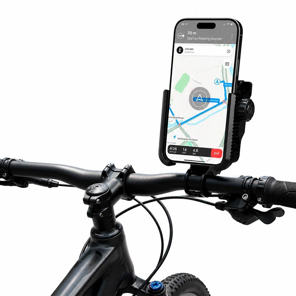 SOPORTE CELULAR HOCO H91 PARA MOTO BICICLETA AJUSTABLE UNIVERSAL - 3