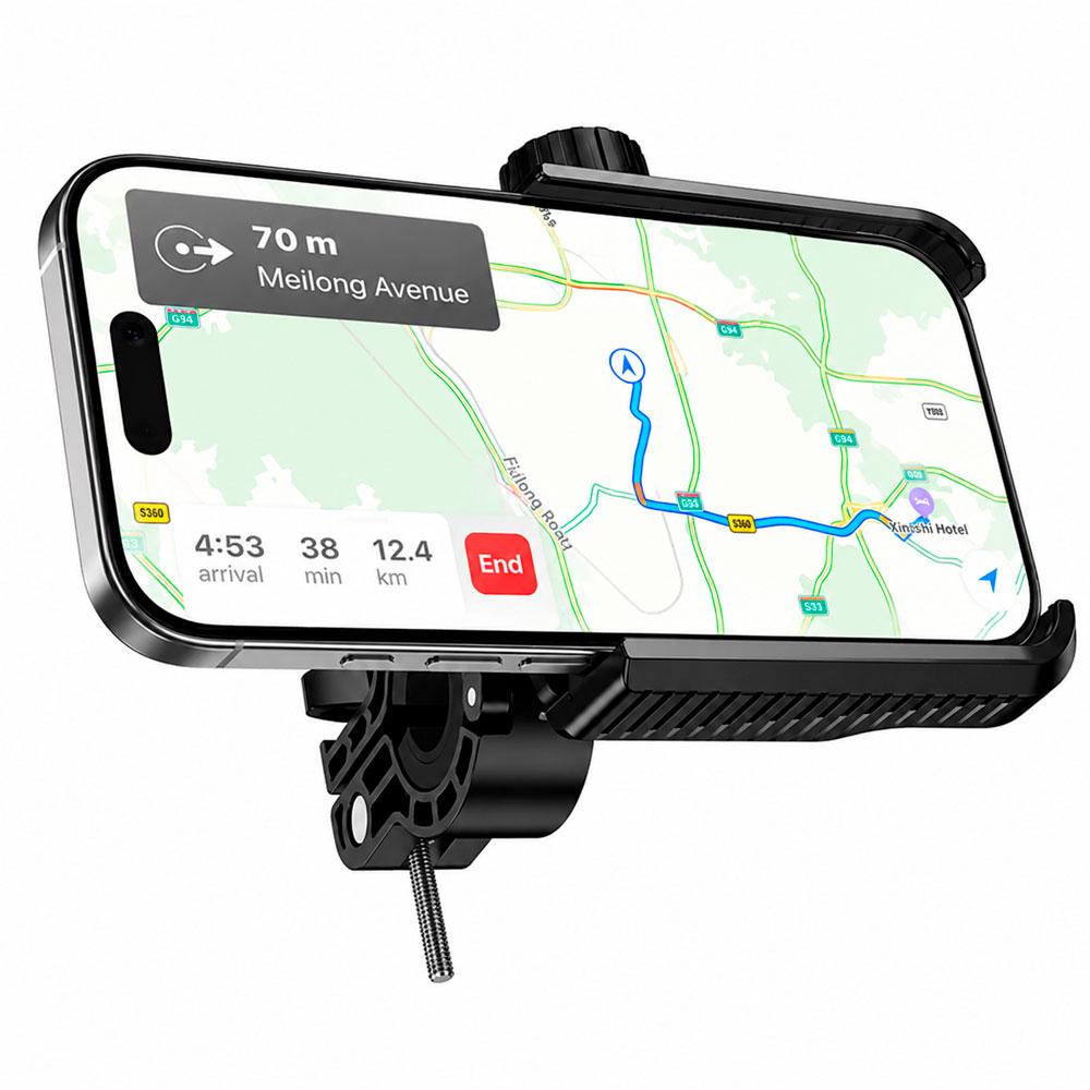 SOPORTE CELULAR HOCO H91 PARA MOTO BICICLETA AJUSTABLE UNIVERSAL - 6