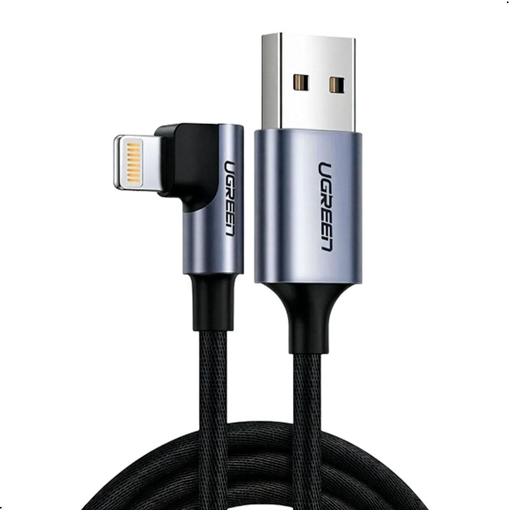 CABLE USB A A LIGHTNING UGREEN US299 90 GRADOS 1M CARGA RÁPIDA - 4