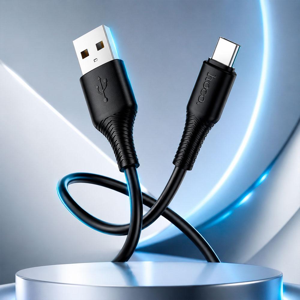 CABLE HOCO X120 USB A A TIPO C 1 METRO 3.0A CARGA RÁPIDA - 4
