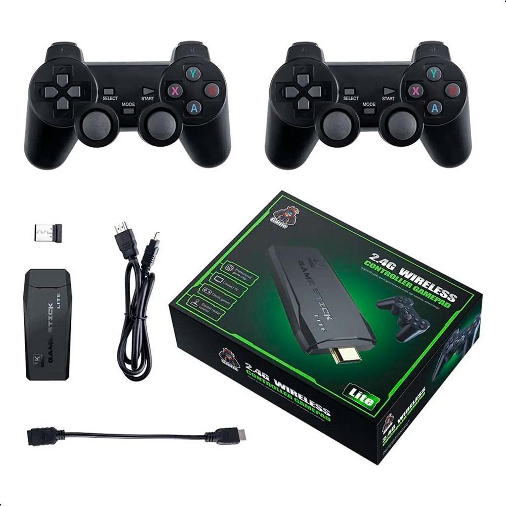 GAME STICK 4K LITE 64GB CONSOLA RETRO EMULADOR INALÁMBRICO CON 2 CONTROLES - 1