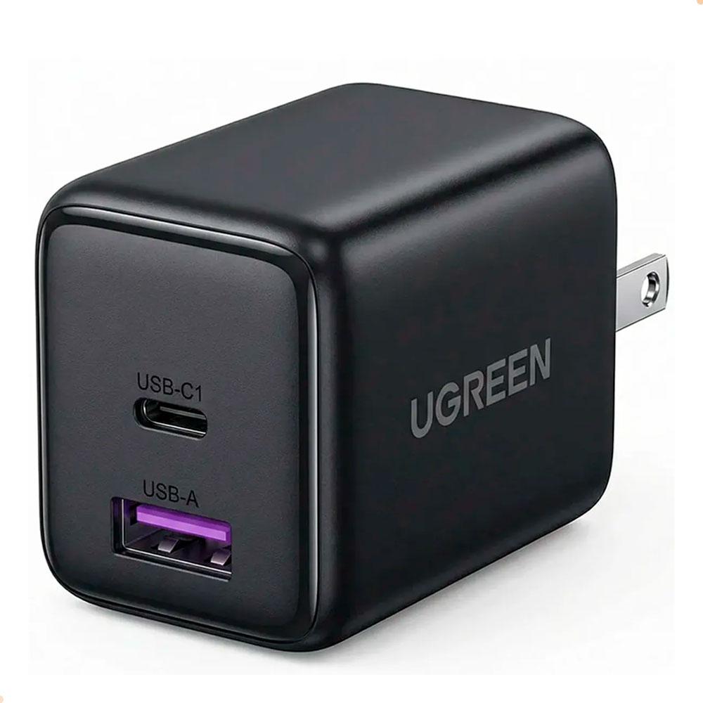 CARGADOR DE PARED UGREEN X516 30W GAN USB-C USB-A CARGA RÁPIDA PD - 2