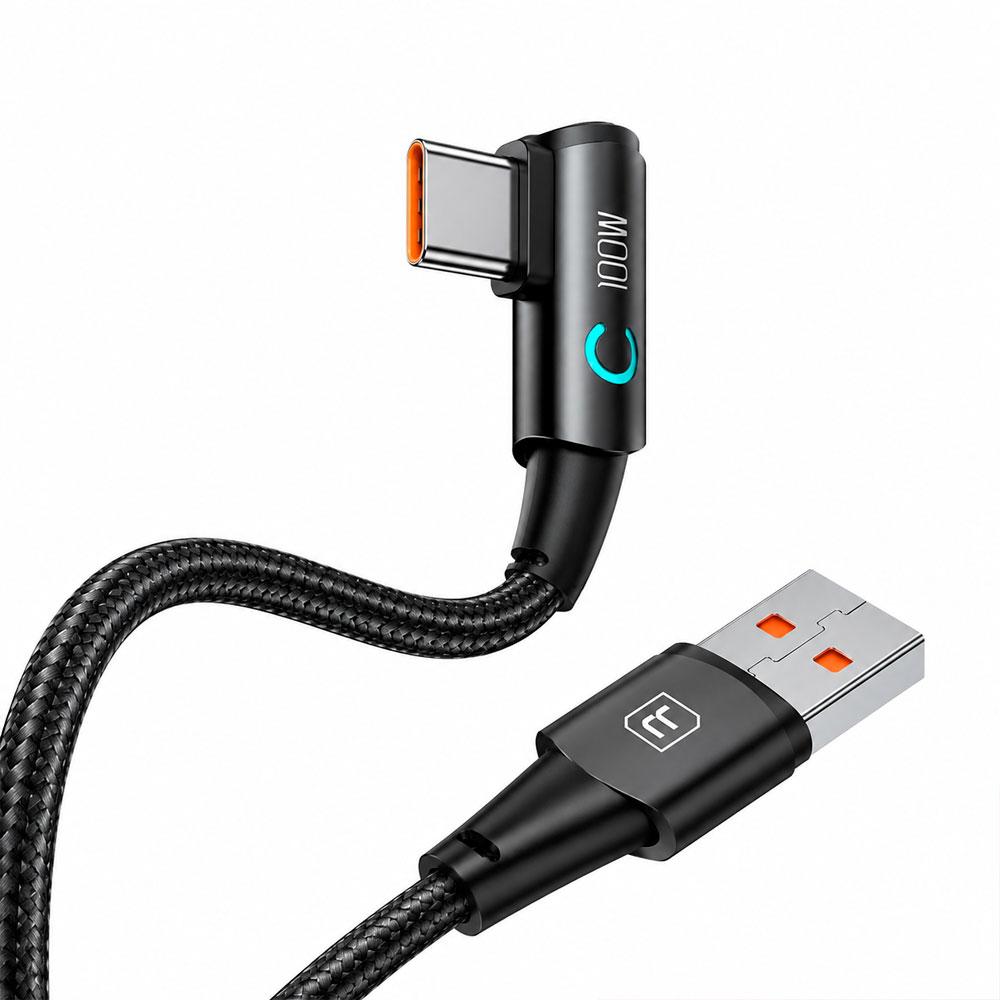CABLE TOOCKI USB A A USB C 3 METROS 100W CODO 90 GRADOS CARGA RÁPIDA - 4