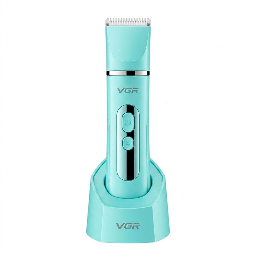 DEPILADORA VGR V-763 5 EN 1 RECARGABLE VERDE KIT DE ASEO FEMENINO - 4