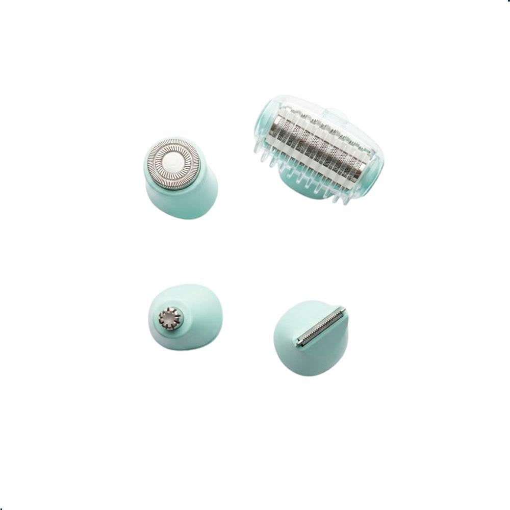 DEPILADORA VGR V-763 5 EN 1 RECARGABLE VERDE KIT DE ASEO FEMENINO - 5