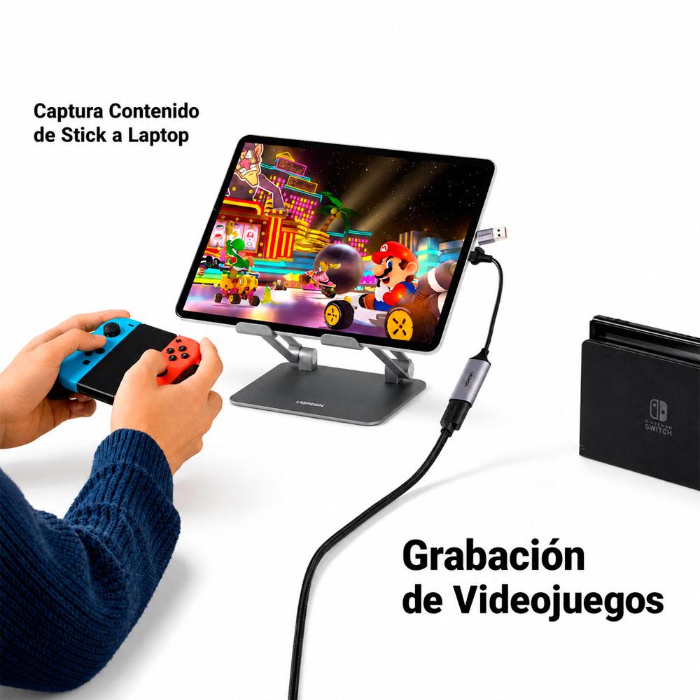 UGREEN CM489 CAPTURADOR DE VIDEO HDMI USB 1080P 30HZ PARA PC - 6