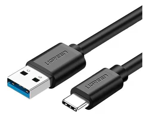 CABLE UGREEN US287 USB A A C 1M CARGA RÁPIDA NEGRO - 1