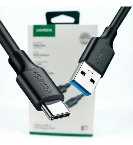 CABLE UGREEN US287 USB A A C 1M CARGA RÁPIDA NEGRO - 3