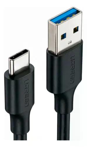 CABLE UGREEN US287 USB A A C 1M CARGA RÁPIDA NEGRO - 5