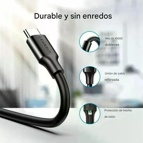 CABLE UGREEN US287 USB A A C 1M CARGA RÁPIDA NEGRO - 6