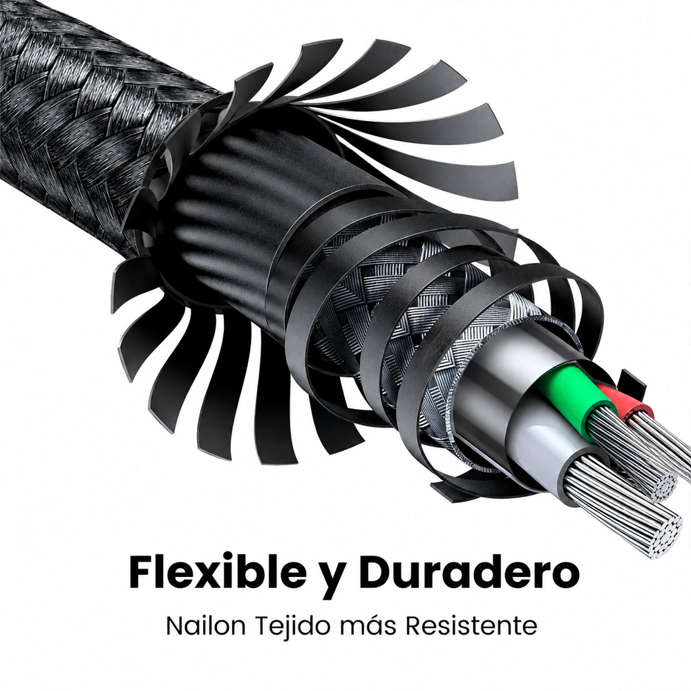 UGREEN US261 CABLE USB-C A USB-C 60W CARGA RÁPIDA PD 1M - 4