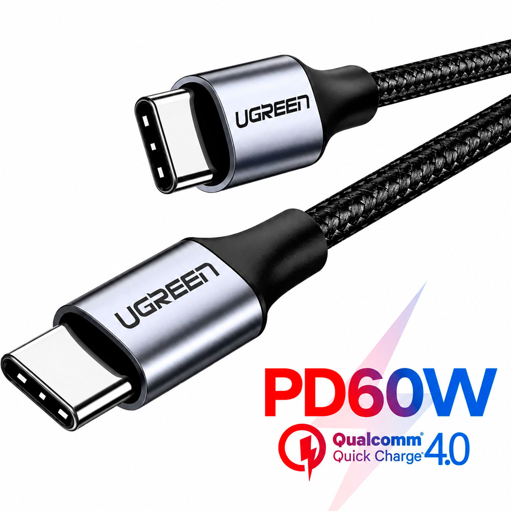 UGREEN US261 CABLE USB-C A USB-C 60W CARGA RÁPIDA PD 1M - 7