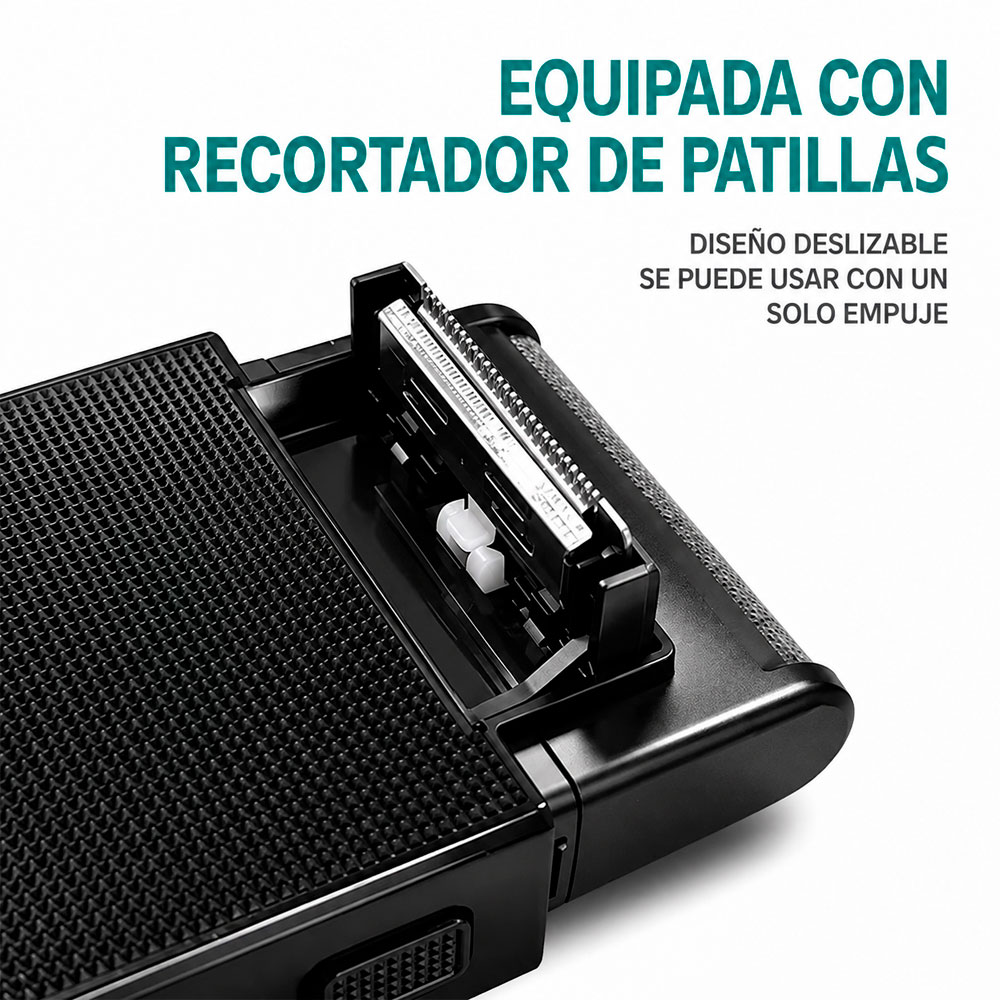 MÁQUINA DE AFEITAR ELÉCTRICA HOMBRE PORTÁTIL RECARGABLE - 4