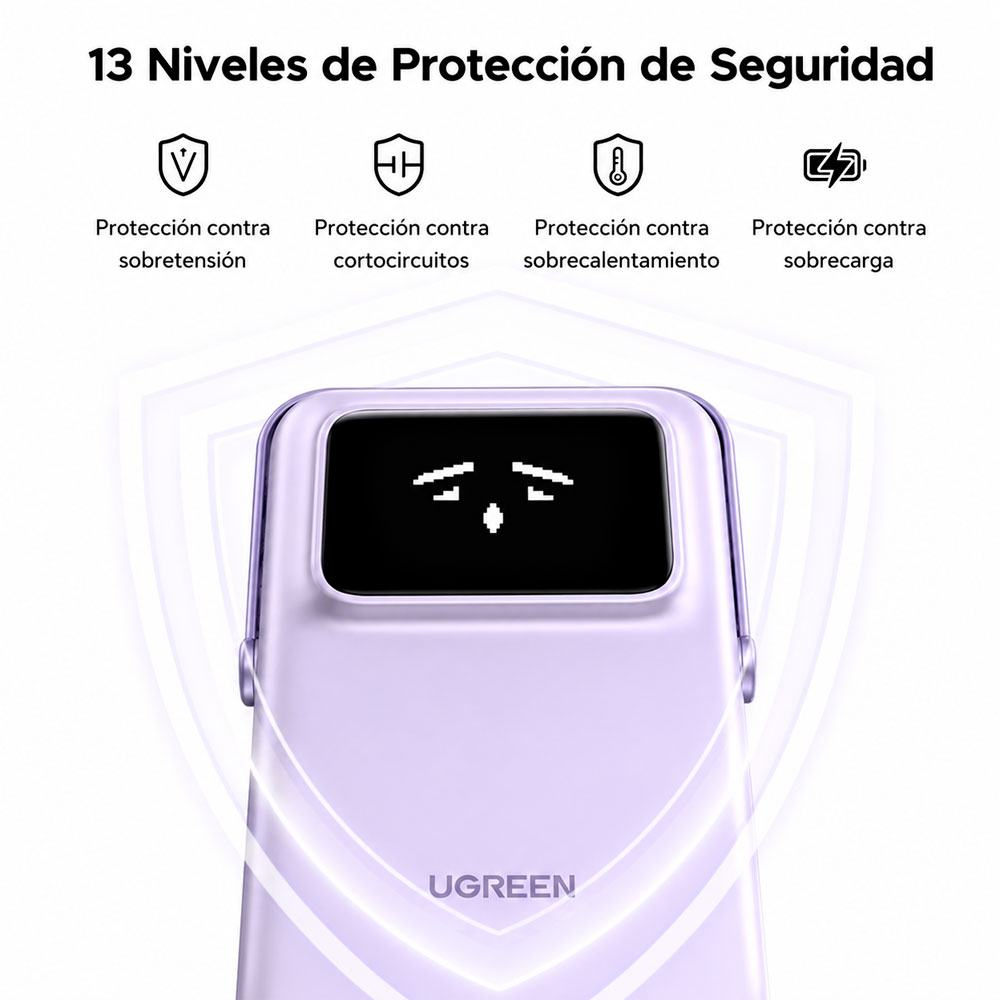 POWER BANK MAGNÉTICO 10000MAH 20W CON SOPORTE INTEGRADO - 3