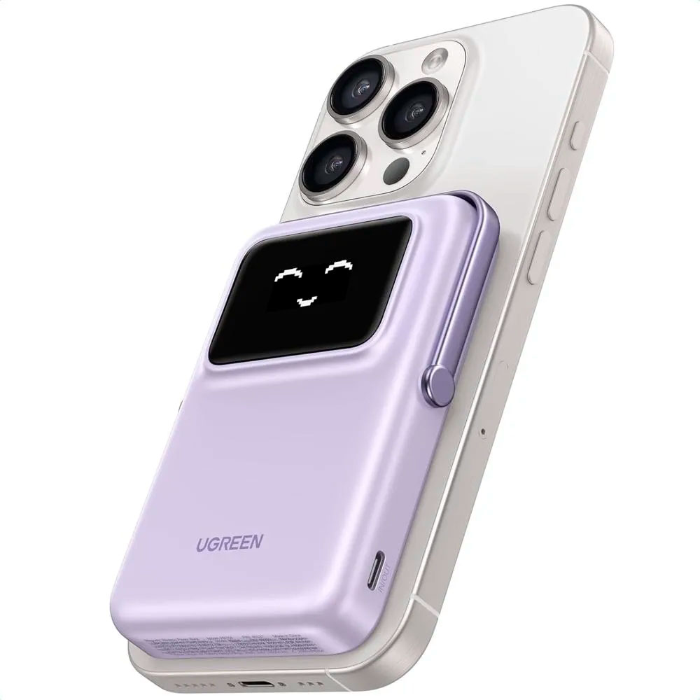 POWER BANK MAGNÉTICO 10000MAH 20W CON SOPORTE INTEGRADO - 9