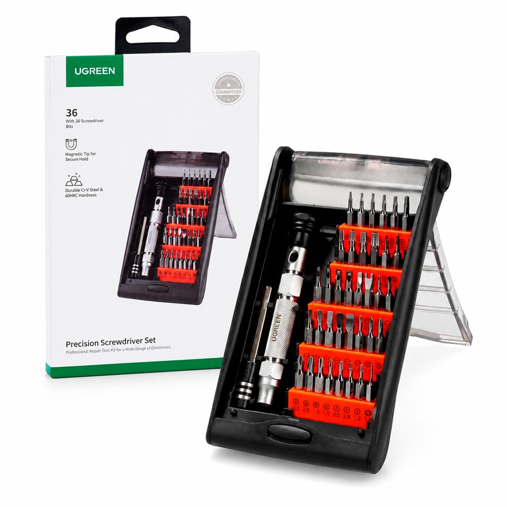 SET DE REPARACIÓN UGREEN DE ELECTRÓNICA CON 38 PUNTAS MAGNÉTICAS - 1
