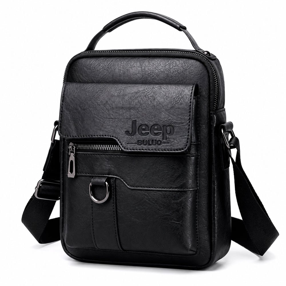 MORRAL CRUZADO 19X21X5 CM PARA HOMBRE CON BOLSILLOS AMPLIOS - 1
