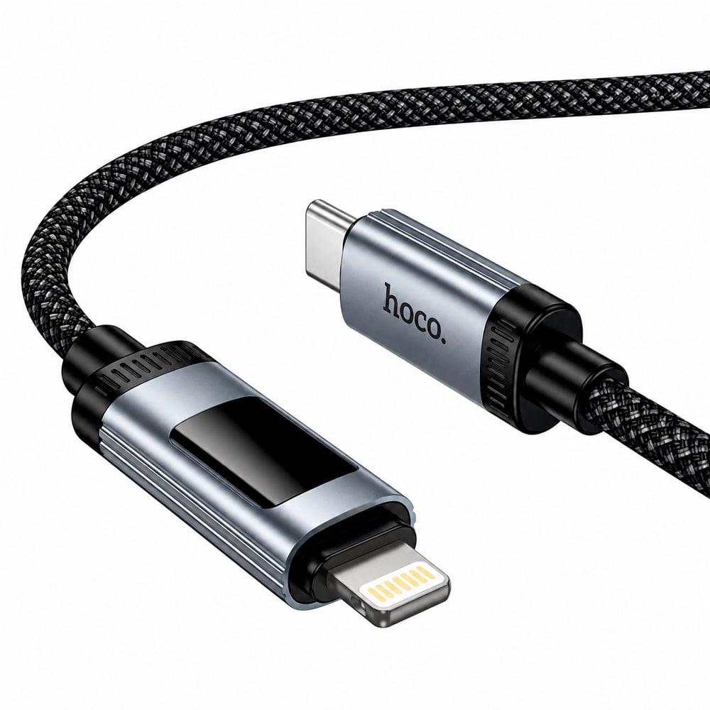 CABLE USB C LIGHTNING 27W CON PANTALLA OLED PARA IPHONE Y TRANSFERENCIA - 2