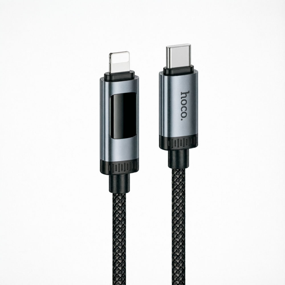 CABLE USB C LIGHTNING 27W CON PANTALLA OLED PARA IPHONE Y TRANSFERENCIA - 4