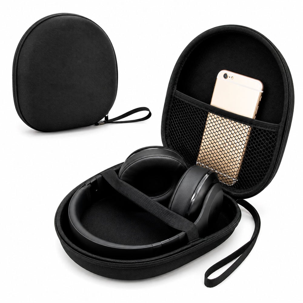 ESTUCHE DE TRANSPORTE PARA AUDÍFONOS RÍGIDO CON BOLSILLO INTERIOR - 2