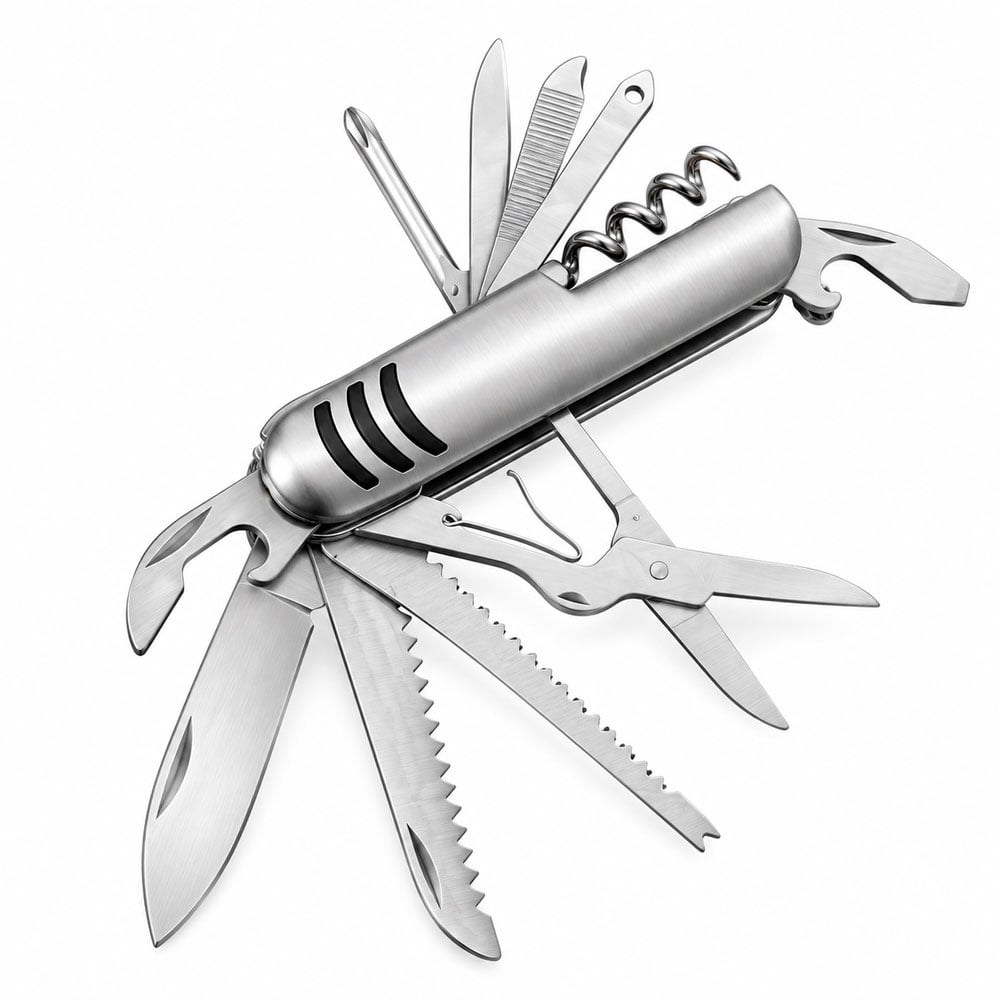 NAVAJA MULTIHERRAMIENTA DE ACERO K5011G CON FUNCIONES MANUALES - 1