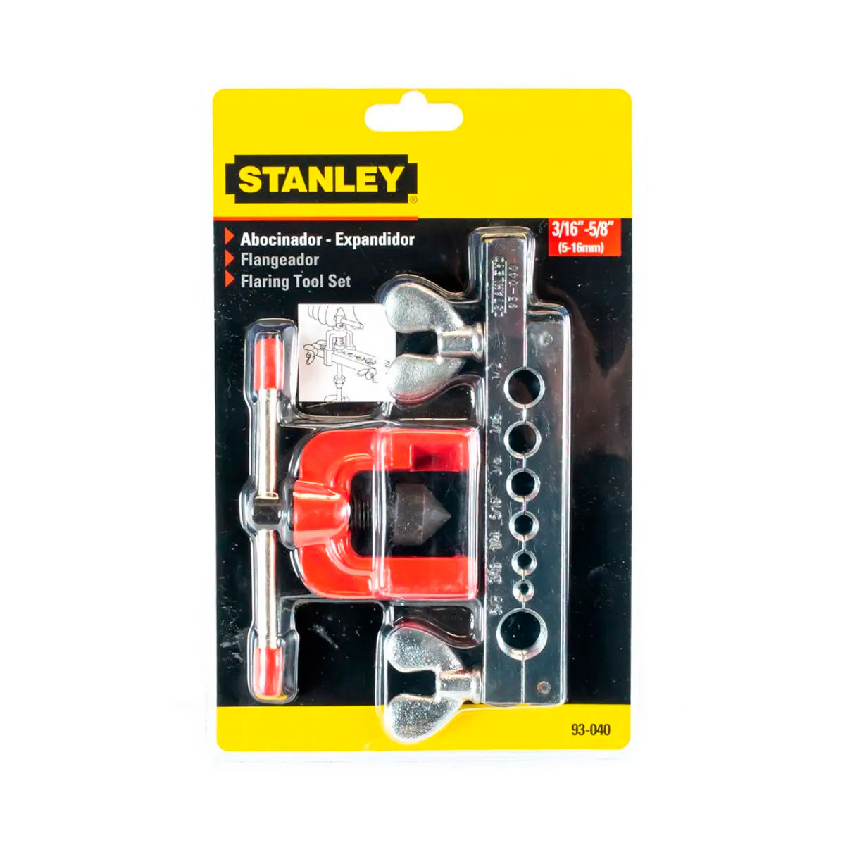 KIT ABOCINADOR EXPANDIDOR STANLEY 93-040 PROFESIONAL 5-16MM - 2