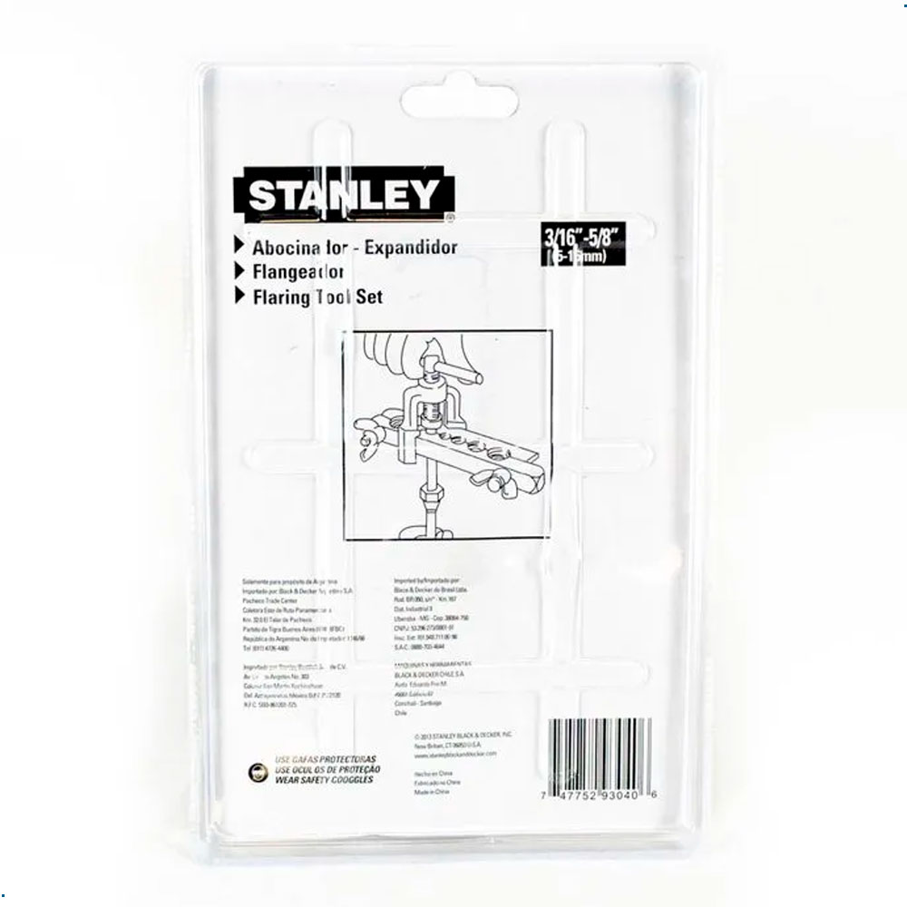 KIT ABOCINADOR EXPANDIDOR STANLEY 93-040 PROFESIONAL 5-16MM - 3
