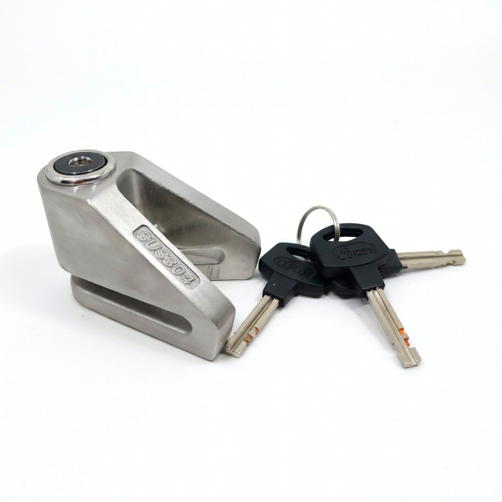 CANDADO KMAZTER KM2033 BLOQUEO DE DISCO MOTO EN ACERO INOXIDABLE - 9