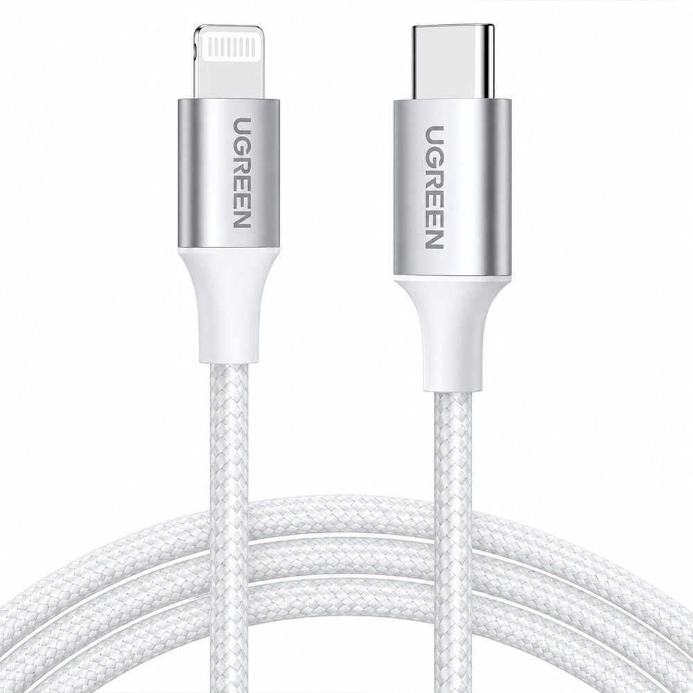 CABLE UGREEN USB-C A LIGHTNING 1M CARGA RÁPIDA PD PARA IPHONE - 1