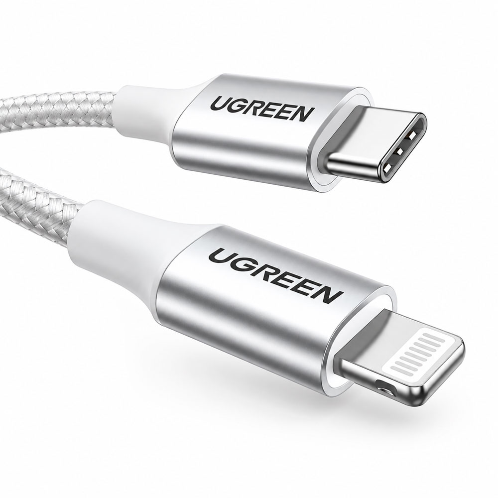 CABLE UGREEN USB-C A LIGHTNING 1M CARGA RÁPIDA PD PARA IPHONE - 3