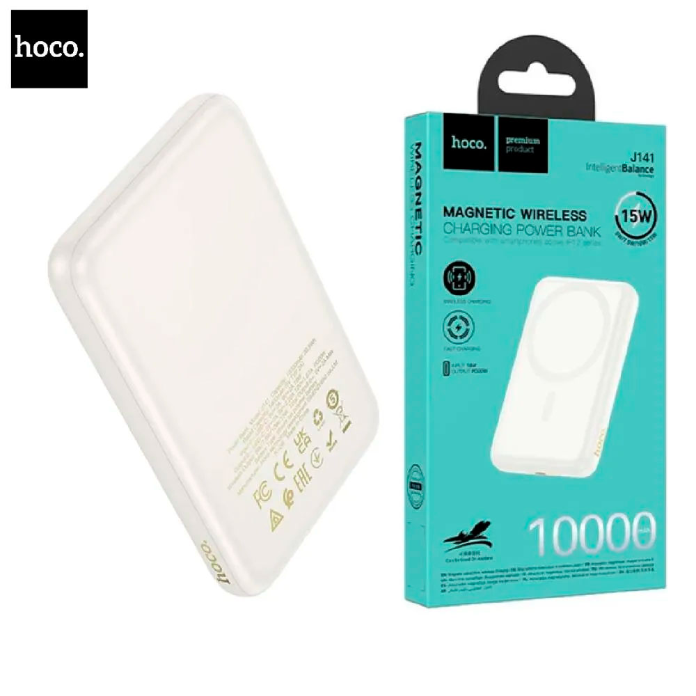 POWER BANK HOCO J141 CARGA INALÁMBRICA MAGNÉTICA 15W - 1