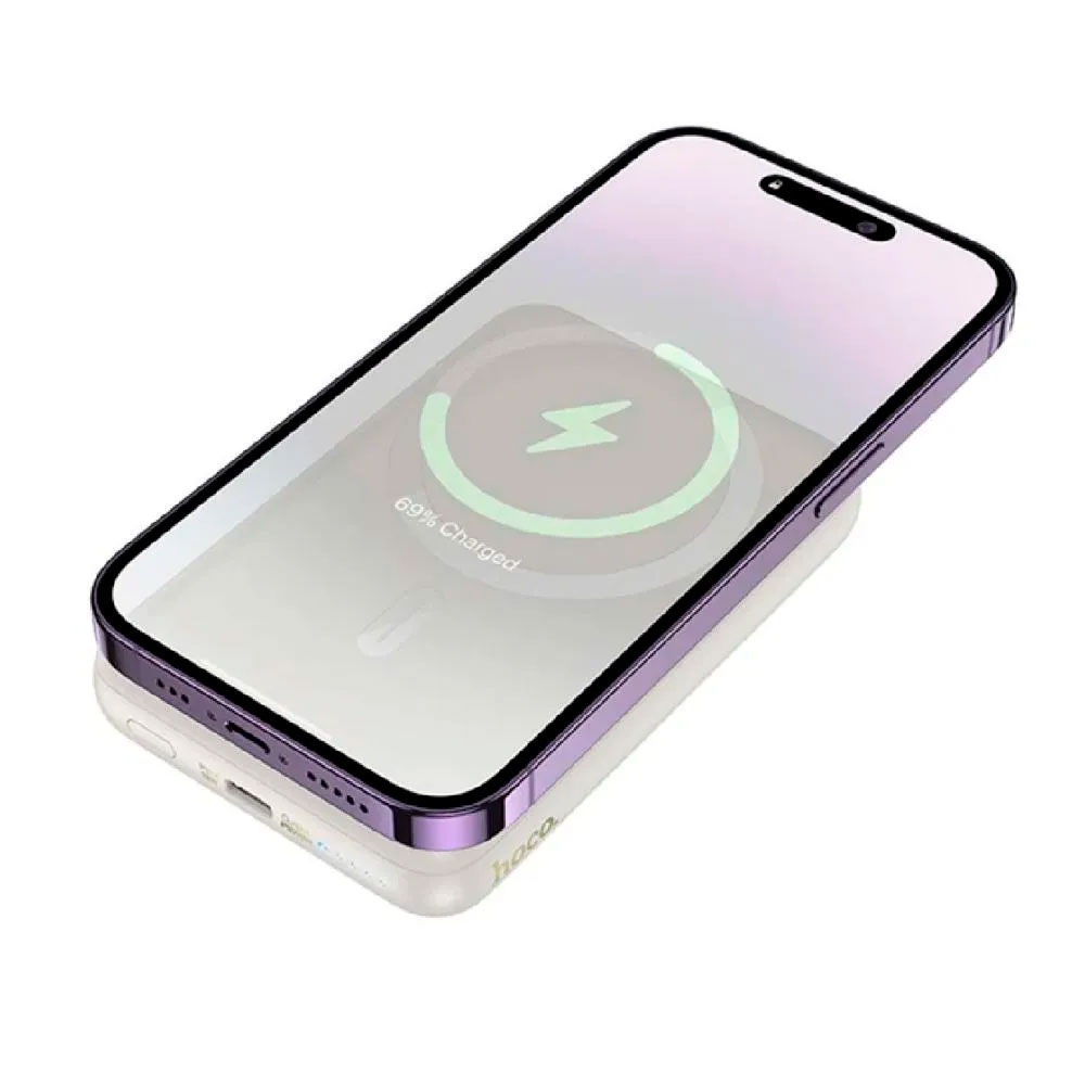 POWER BANK HOCO J141 CARGA INALÁMBRICA MAGNÉTICA 15W - 3