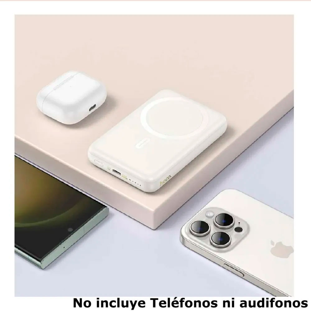 POWER BANK HOCO J141 CARGA INALÁMBRICA MAGNÉTICA 15W - 5