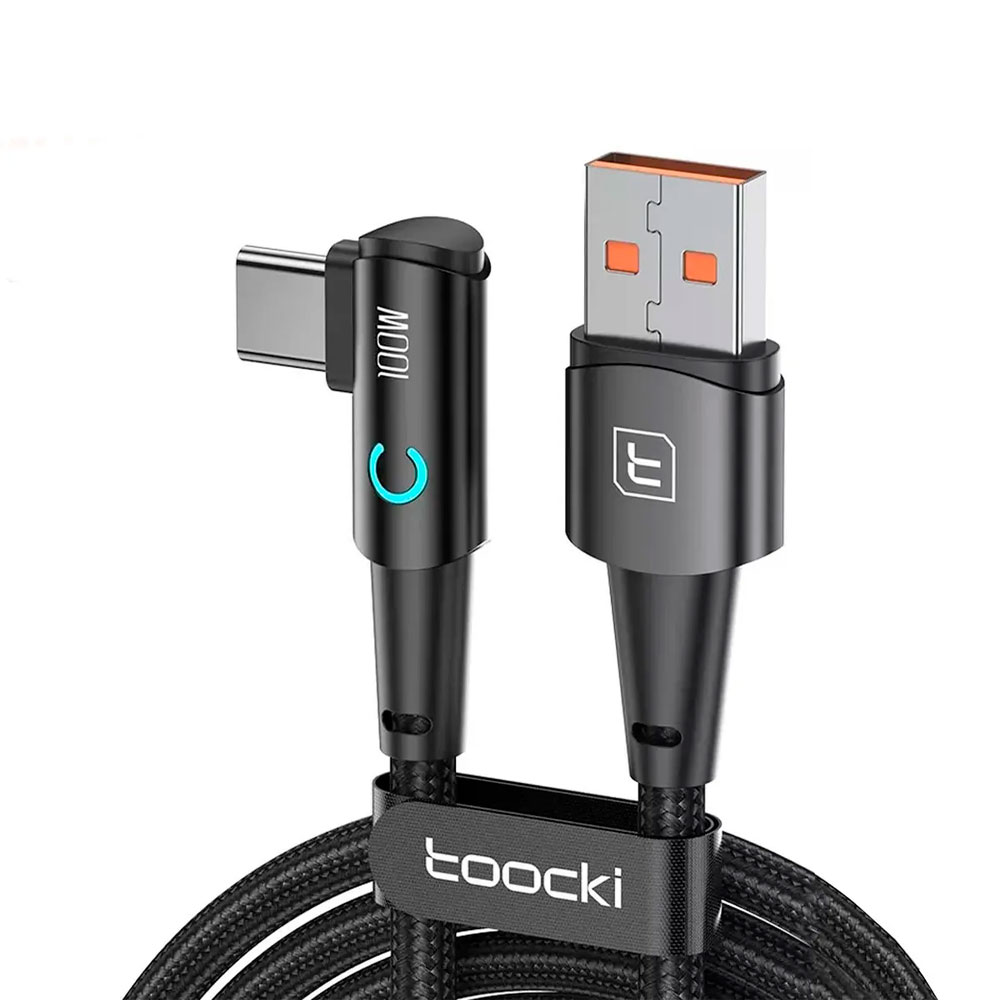 CABLE TOOCKI USB C 100W 90 GRADOS PARA CELULAR 1 METRO - 1