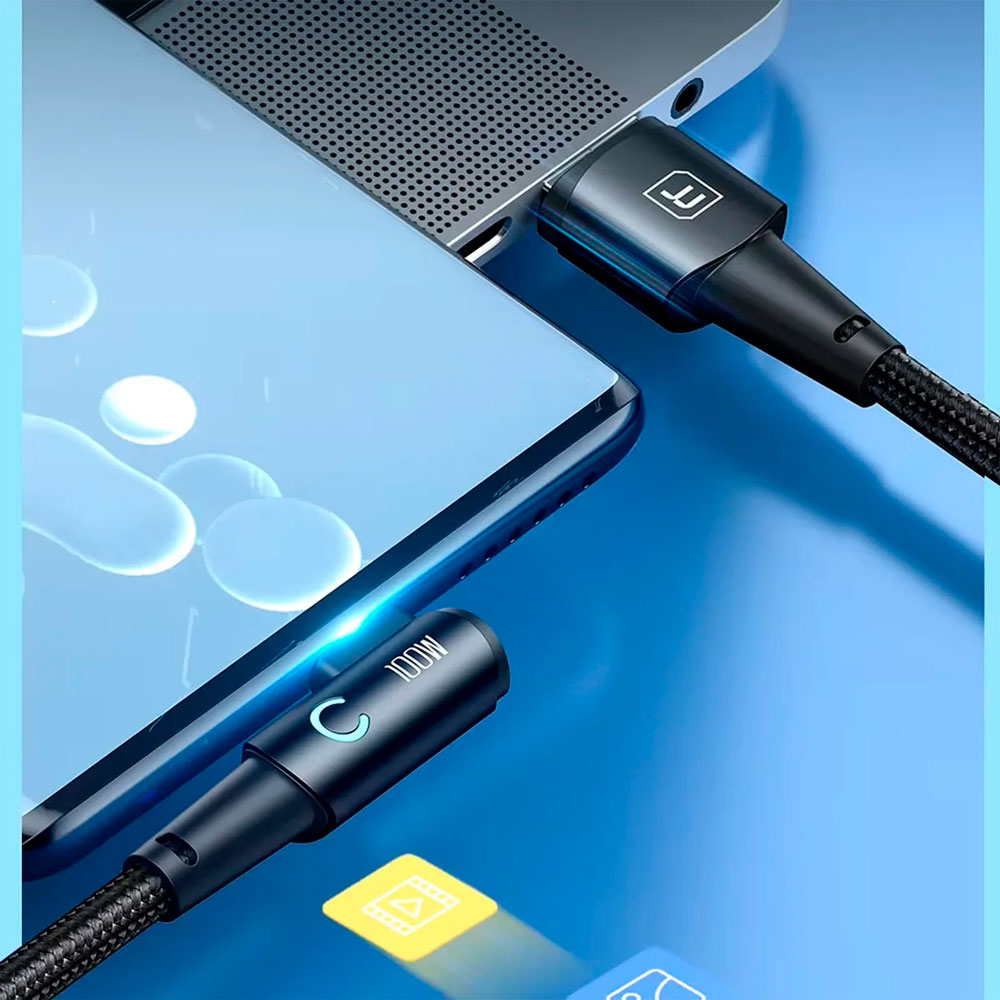 CABLE TOOCKI USB C 100W 90 GRADOS PARA CELULAR 1 METRO - 6