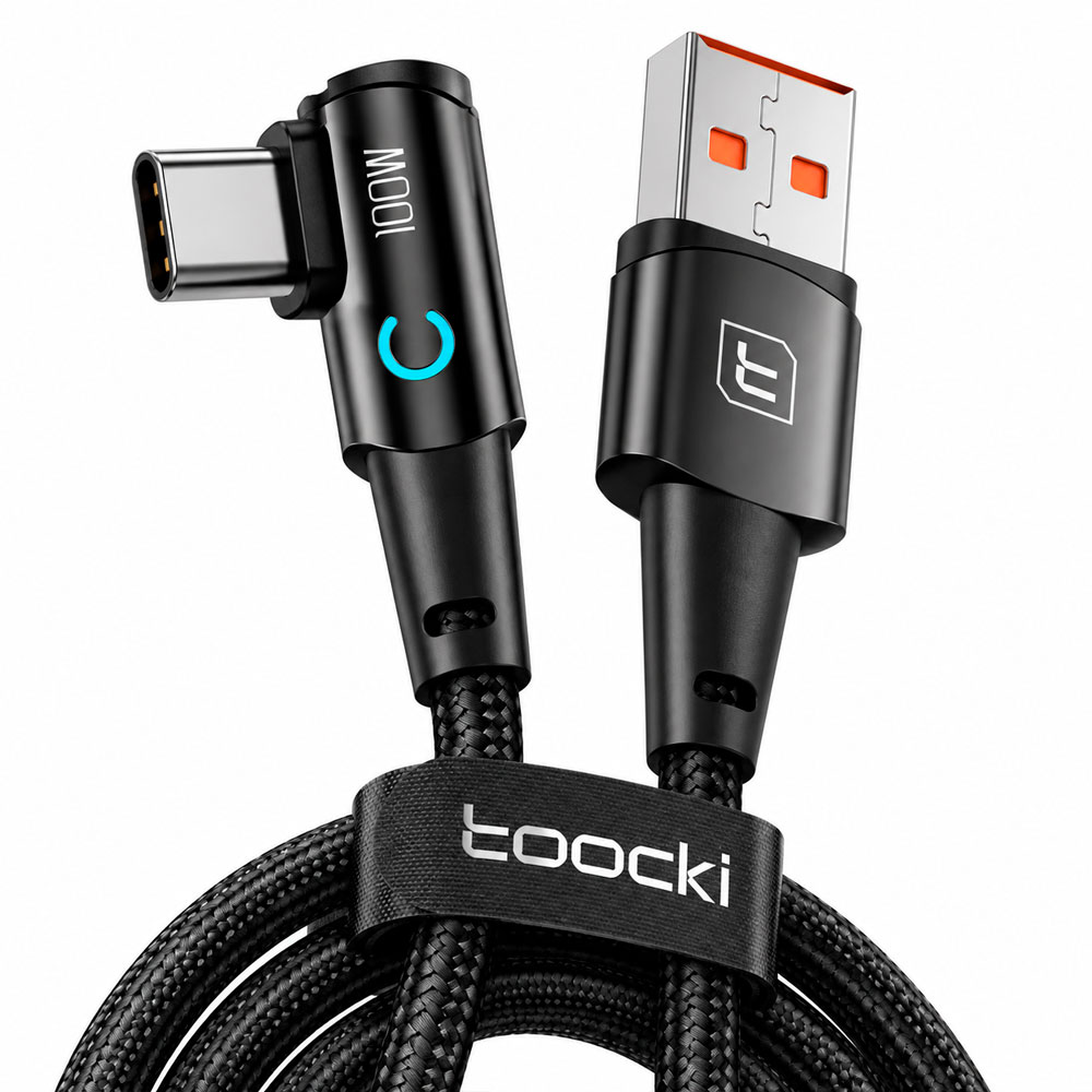 CABLE TOOCKI USB C 100W 90 GRADOS PARA CELULAR 1 METRO - 8