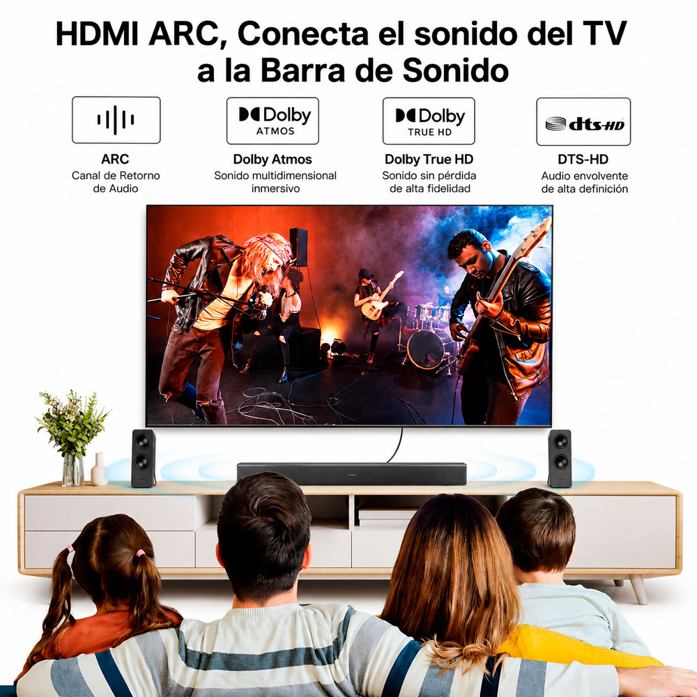 CABLE HDMI UGREEN 15M HIGH SPEED PARA SMART TV PC Y PROYECTOR - 4