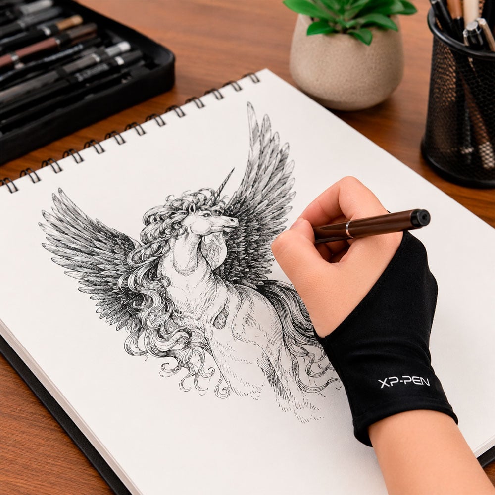 GUANTE XP-PEN PARA DIBUJO DIGITAL TABLETA GRÁFICA ANTIFRICCIÓN - 3