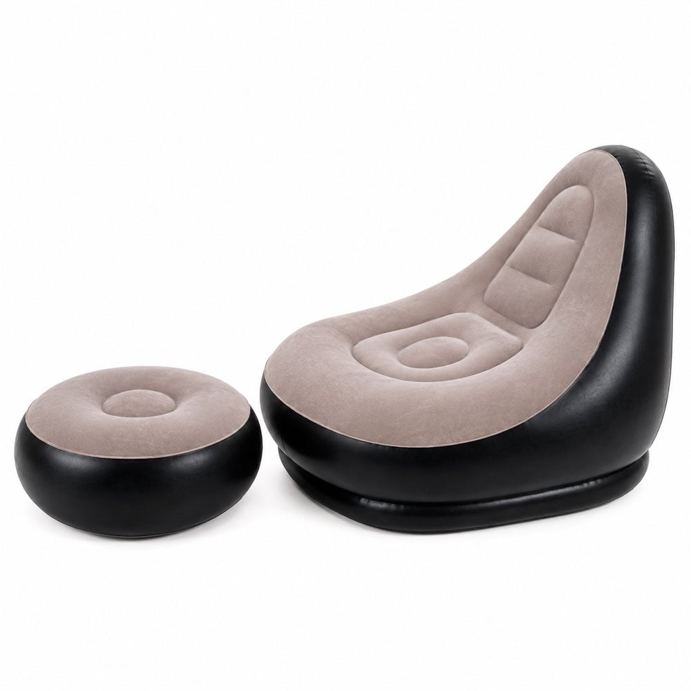 SOFÁ INFLABLE CON REPOSAPIÉS PARA DESCANSO Y RELAJACIÓN - 4