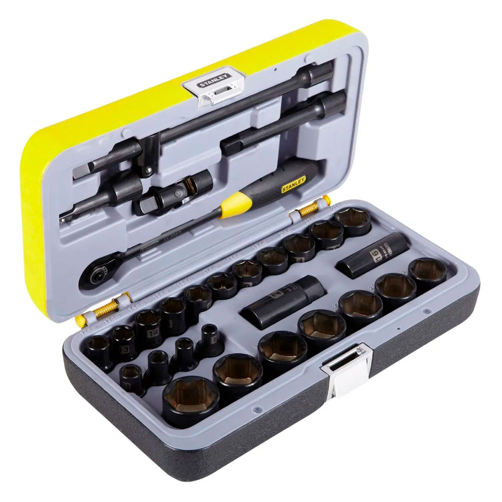 JUEGO DE LLAVES Y DADOS STANLEY FATMAX 30 PIEZAS RATCHET Y PUNTAS - 3