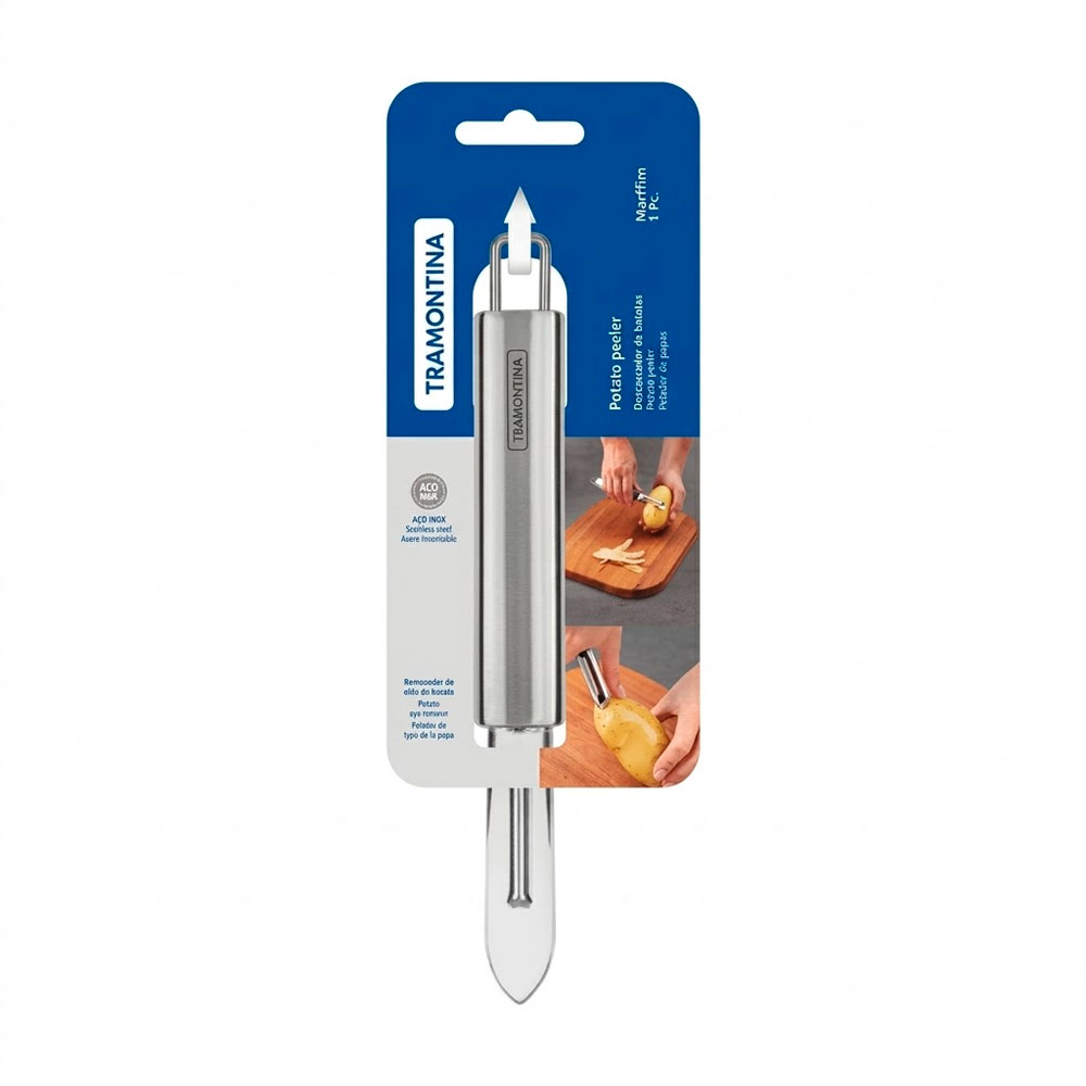 PELADOR DE PAPAS TRAMONTINA ACERO INOXIDABLE PARA COCINA - 1